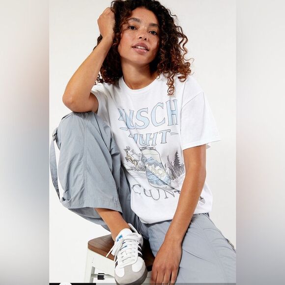 Junk Food Busch Light Country T-Shirt- size Medium-NWT - Picture 1 of 4